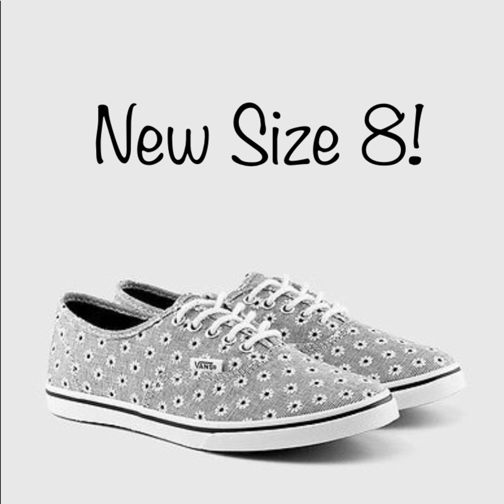 New Floral Vans, Size 8!